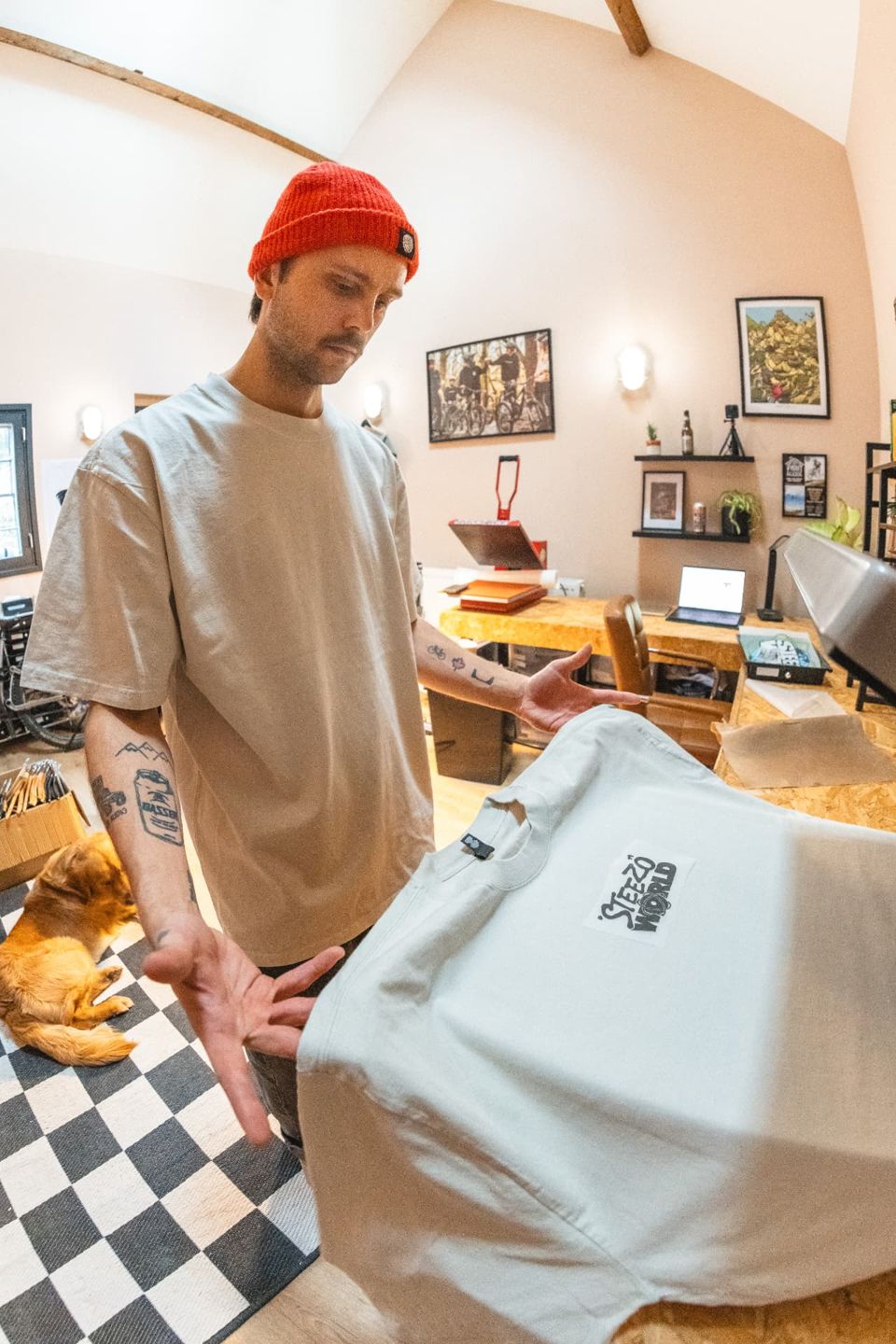 Real printed tee from the Gasser workshop